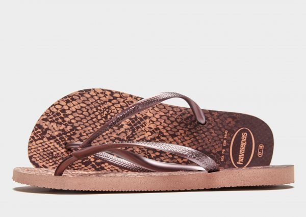 Havaianas Slim Animal Print Sandaalit Rose