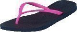 Havaianas Slim Logo Navy Blue/Pink