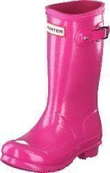 Hunter Original Kids Glitter Finish Fuchsia