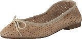 Hush Puppies Lilly Ballerina Perf Bone