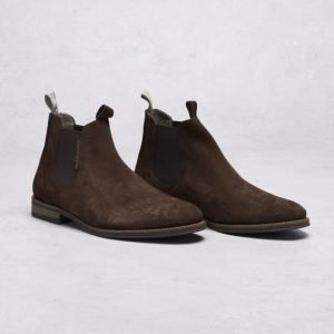 Hush Puppies Richard Chelsea Suede Brown