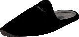 Hush Puppies Velvet Slipper BLK