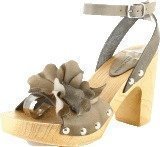 Ilse Jacobsen Flower Leather Sandal Smoke