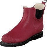 Ilse Jacobsen Short Rubberboot Flat Sole Wine