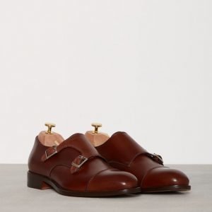 J Lindeberg Eng Double Monk Italian Calf Pukukengät Brown