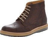 Knowledge Cotton Apparel British Brogue Ancle Boot Buffalo Brown