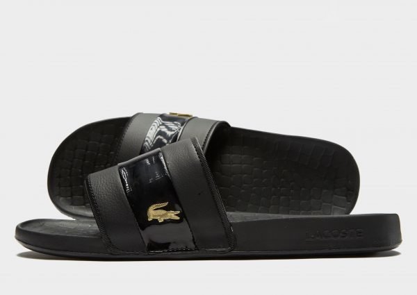 Lacoste Frasier Deluxe Slides Musta