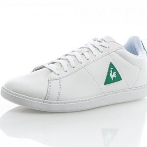 Le Coq Sportif Courtset Lea Nahkatennarit Valkoinen / Vihreä