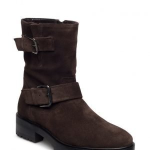 Mango Buckles Leather Boots