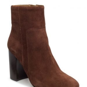 Mango Heel Leather Ankle Boot