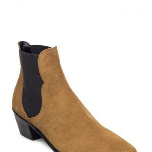 Mango Leather Chelsea Ankle Boots