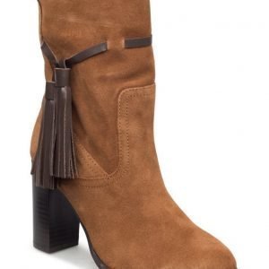 Mango Leather Tassels Boots