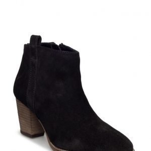 Mango Leather Western Ankle Boots