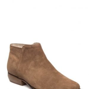 Mango Leather Western Ankle Boots