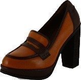 Marc O Polo High Heel Loafer Natural Calf