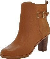 Marc O Polo Mid Heel Bootie Cow Nappa/Suede Camel