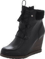 Marc O Polo Wedge Bootie Oily Calf Printed Black