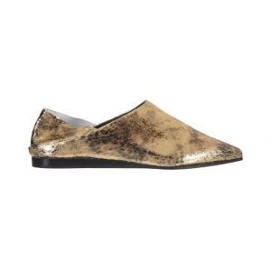 McQ Alexander McQueen Liberty Fold Metallic Foil Crackle Leather Kengät