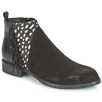 Meline VELOURS NERO PLUME NERO bootsit