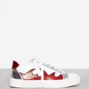 Missguided Flame Print Trainer Tennarit White