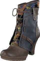 Mustang 1107507 Women's Bootie Brown/Blue