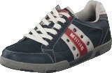 Mustang 4007317 Men's Lace-Up Shoe Black/ Red