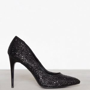 New Look Chunky Gliitter Pointed Heel Korkokengät Black