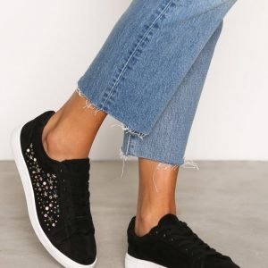 New Look Embellished Lace Up Tennarit Black