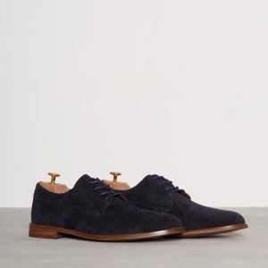 New Look Musta Suedette Lace Up Shoes Pukukengät Navy