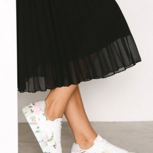 New Look Pu Print Sole Lace Up Tennarit White