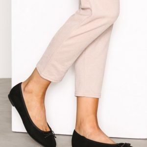 New Look Suedette Ballet Pumps Ballerinat Black