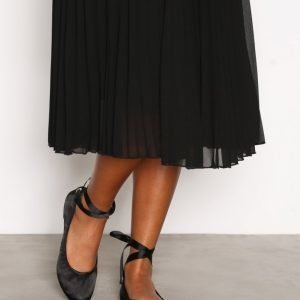 New Look Suedette Tie Up Pumps Ballerinat Black