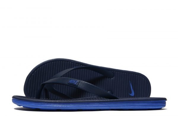 Nike Solarsoft Ii Flip Flops Midnight Navy / Racer Blue