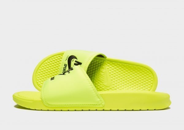 Nike Sportswear Benassi Text Slides Keltainen