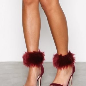 Nly Shoes Cuff Heel Sandal Sandaalit Burgundy