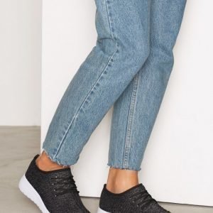 Nly Shoes Knitted Sneaker Tennarit Musta / Harmaa