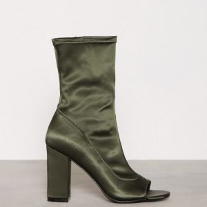 Nly Shoes Open Toe Bootie Bootsit Emerald Green