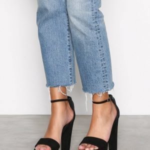 Nly Shoes Platform Heel Sandal Sandaalit Musta