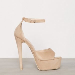 Nly Shoes Platform Stiletto Sandal Sandaletit Beige