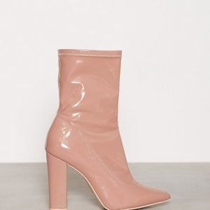 Nly Shoes Pointy Stretchy Boot Bootsit Dusty Pink