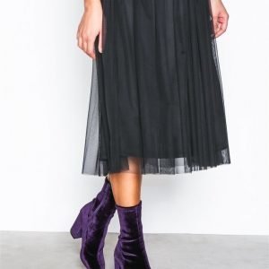 Nly Shoes Stretchy Block Boot Bootsit Violetti