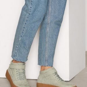 Nly Shoes Varsitennarit Flatform Sneaker Varsitennarit Green Tea