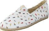 Paez Raw White Multicolor Birds