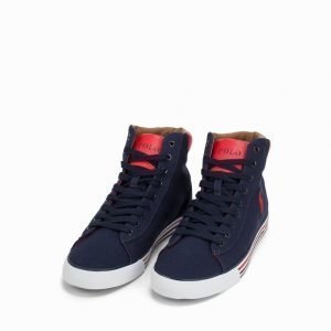 Polo Ralph Lauren Harvey Mid Sneaker Tennarit Navy/Red