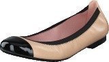 Pretty Ballerinas 37190 Beige/Black Leather