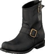 Primeboots Engineer Low-39 Old crazy black + brass