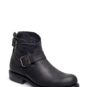 Primeboots Engineer Zip Low-103 Old Crazy Black 36