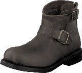 Primeboots Engineer Zip Low Dark Grey Nikel