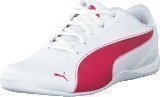 Puma Drift Cat 5 L NU Jr White-Rose Red