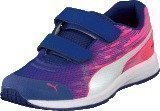 Puma Faas 300 V4 V Kids Clematis Blue-Fluo Pink-White